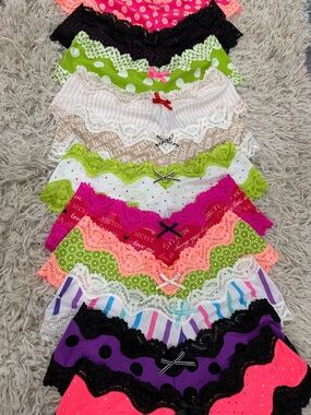 Lot of 11 NWT 2011-12 Victoria’s Secret Sexy Little Things Cheeky Panties XS